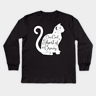 Cat Lover Crazy Cat Lady Funny Gift Idea Kids Long Sleeve T-Shirt